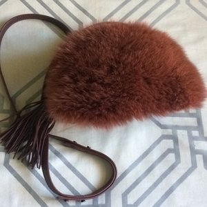 Loeffler Randall Fox Fur Crossbody